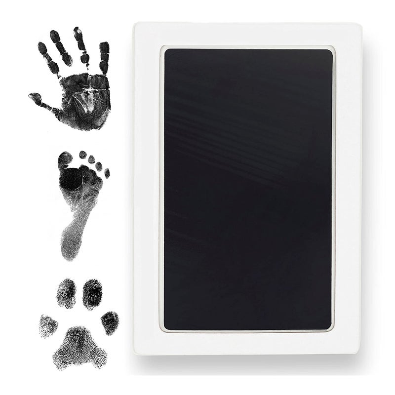 Tiny Gifts Large Clean Touch Ink Pad for Baby Handprints and Footprints - Inkless Infant Hand & Foot Stamp - Safe for Babies, Doesn’t Touch Skin - Perfect Family Memory or Gift, Black Print Kit by Tiny Gifts - Image 1